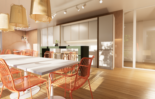 Community Lounge 2 Visualisierung - Appartement in 80939 München mit 22m² kaufen