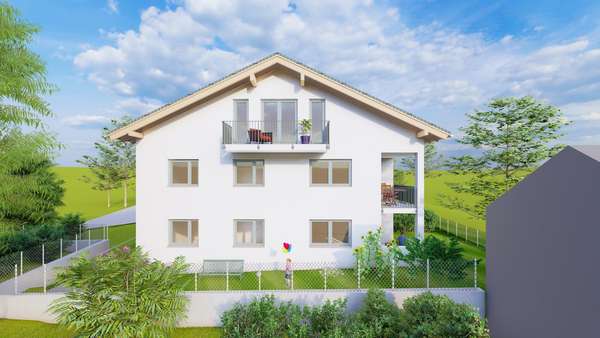 Visualisierung - Dachgeschosswohnung in 84085 Langquaid mit 85m² kaufen