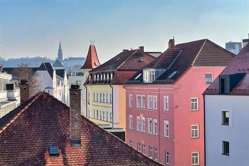 Blick vom Wohnzimmer - Etagenwohnung in 84034 Landshut mit 74m² kaufen