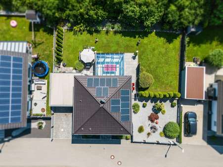 Außenansicht Drohne - Einfamilienhaus in 84174 Eching mit 135m² kaufen
