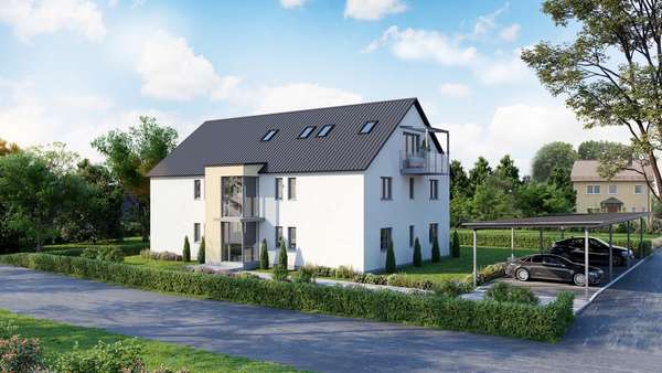 Ansicht von Norden - Etagenwohnung in 84069 Schierling mit 78m² kaufen