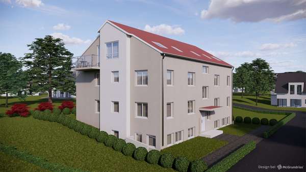Außenansicht visualisiert - Souterrain-Wohnung in 93053 Regensburg mit 41m² kaufen