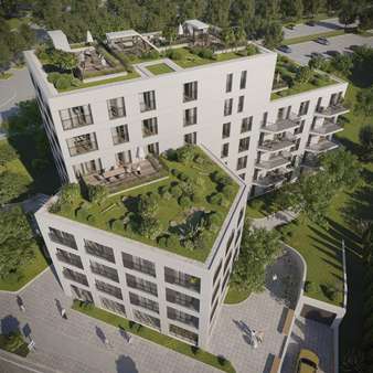 Visualisierung Dachterrasse - Etagenwohnung in 93049 Regensburg mit 45m² kaufen