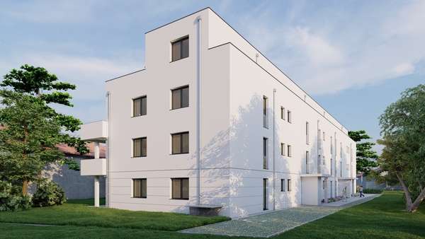 Ansicht Nord Ost - Etagenwohnung in 93059 Regensburg mit 66m² kaufen