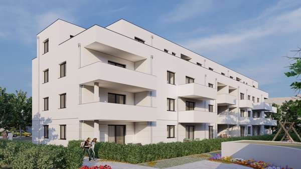 Ansicht Süd West - Penthouse-Wohnung in 93059 Regensburg mit 169m² kaufen
