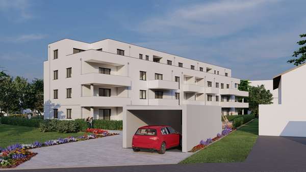 Ansicht Süd West 2 - Penthouse-Wohnung in 93059 Regensburg mit 169m² kaufen