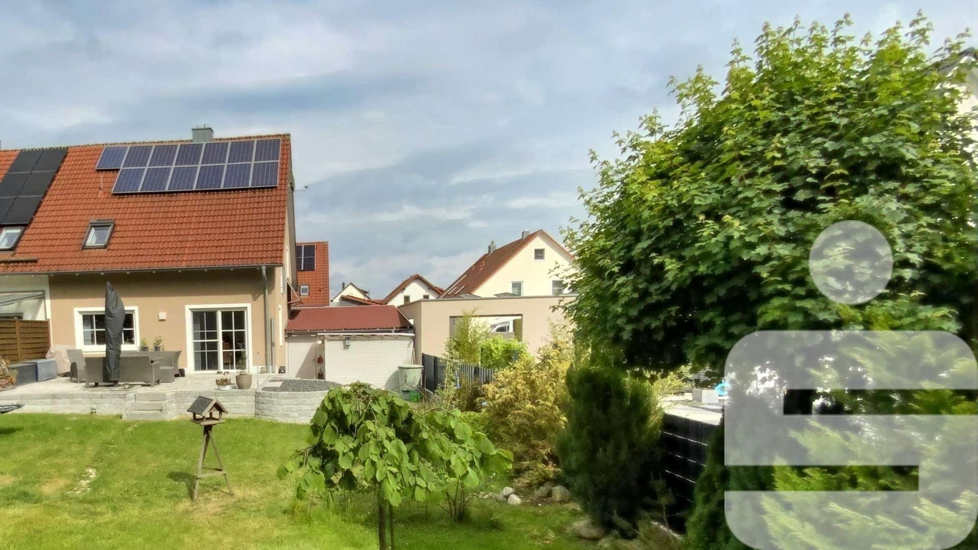 Gartenansicht Gartenansicht - Doppelhaushälfte in 93142 Maxhütte-Haidhof mit 137m² kaufen