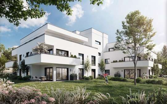 Rückansicht - Erdgeschosswohnung in 92421 Schwandorf mit 89m² kaufen