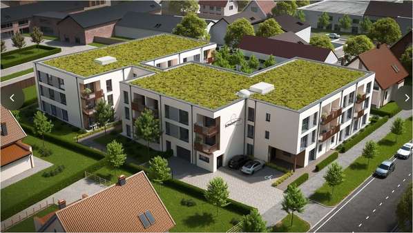 Luftaufnahme - Wohnung in 92421 Schwandorf mit 64m² kaufen