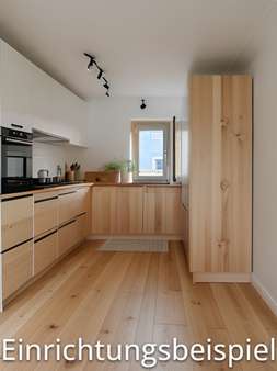 Küche mit Einrichtungsbeispiel Küche mit Einrichtungsbeispiel - Erdgeschosswohnung in 93342 Saal mit 65m² kaufen