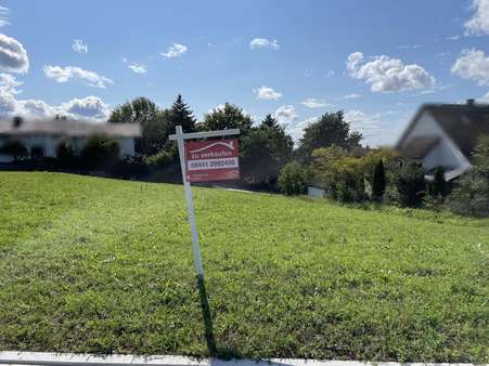 Blick auf das Baugrundstück - Grundstück in 84048 Mainburg mit 532m² kaufen