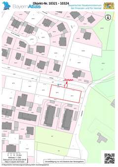 Lageplan - Doppelhaushälfte in 93326 Abensberg mit 120m² kaufen