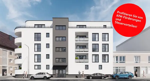 Neubau: Exklusive Erdgeschosswohnung mit sonniger Loggia