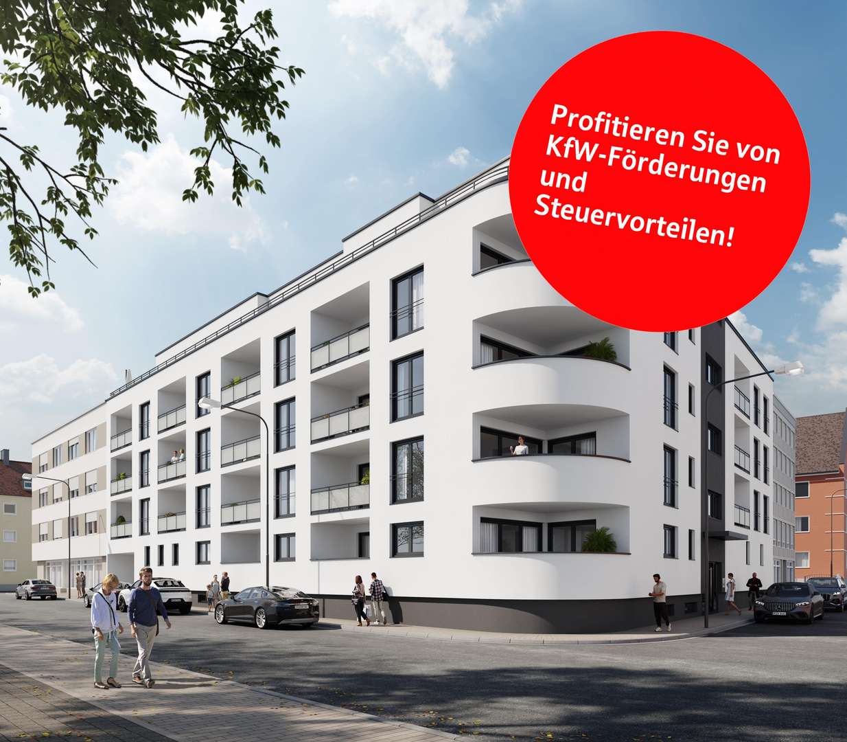 Visualisierung Außenansicht Visualisierung Außenansicht - Erdgeschosswohnung in 92637 Weiden mit 81m² kaufen
