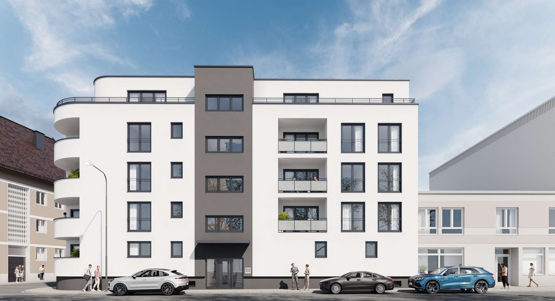 Visualisierung Außenansicht - Etagenwohnung in 92637 Weiden mit 81m² kaufen