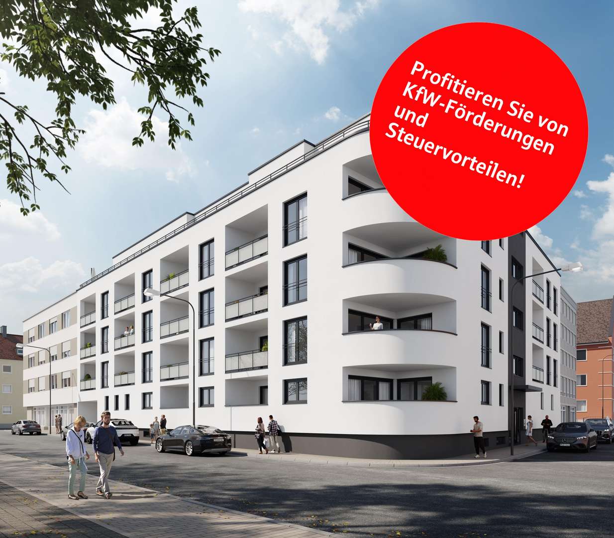 Visualisierung Außenansicht Visualisierung Außenansicht - Etagenwohnung in 92637 Weiden mit 57m² kaufen