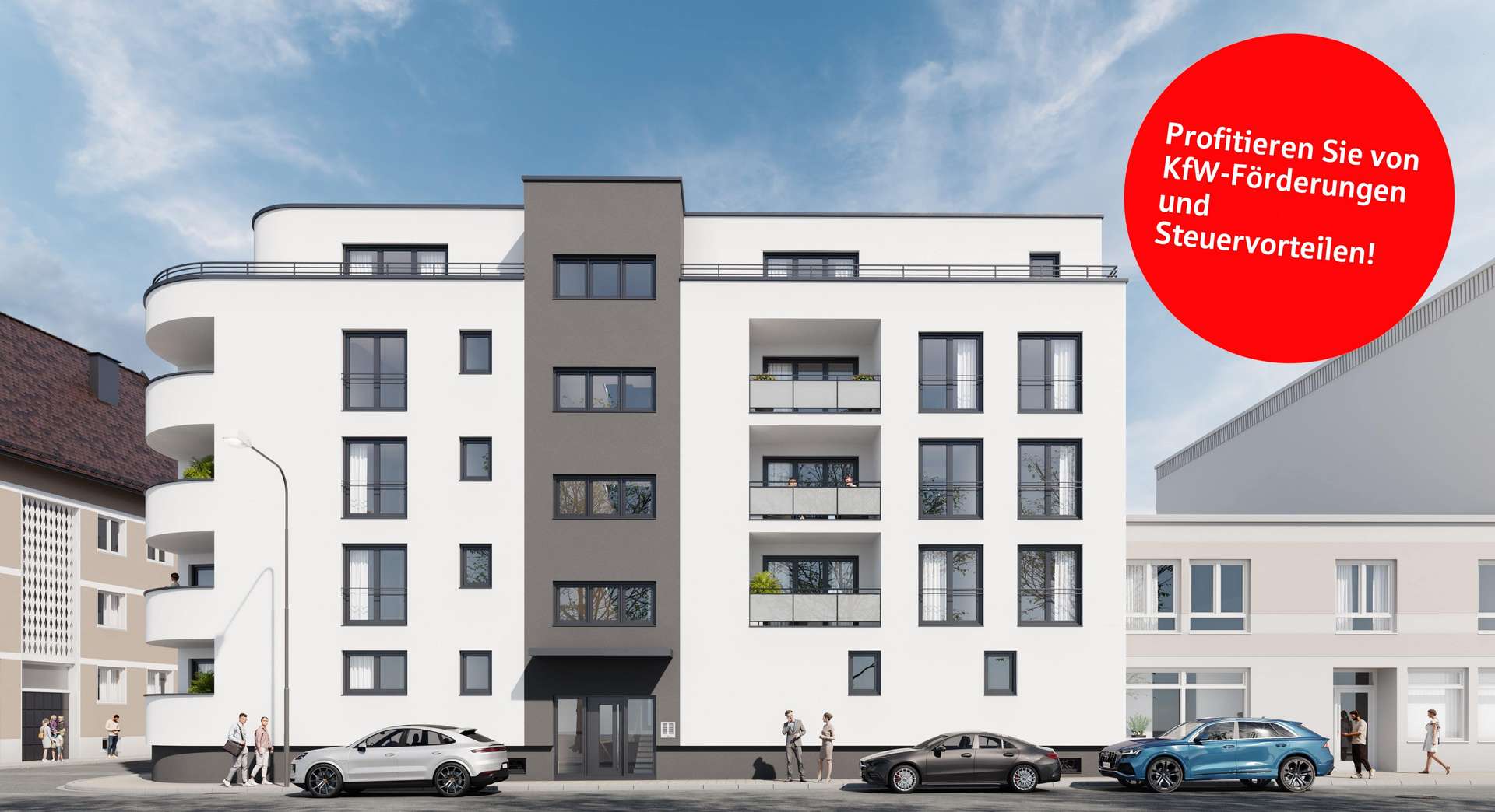 Visualisierung Außenansicht Visualisierung Außenansicht - Penthouse-Wohnung in 92637 Weiden mit 66m² kaufen