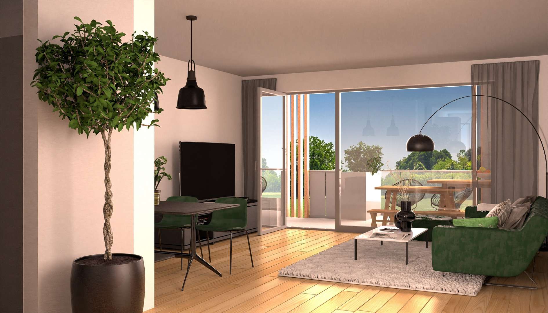 Beispiel Innenraum Visualisierung - Penthouse-Wohnung in 92637 Weiden mit 128m² kaufen