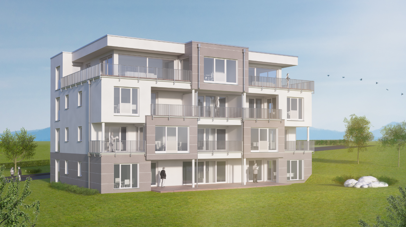 Visualisierung Außenansicht - Penthouse-Wohnung in 95652 Waldsassen mit 126m² kaufen