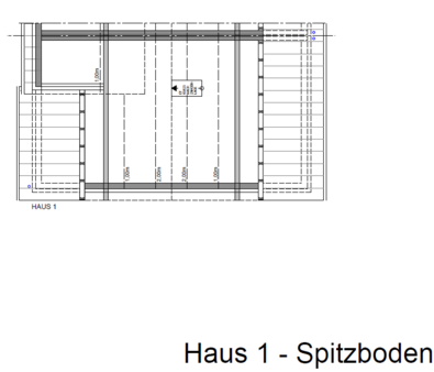 Grundriss Haus 1 Spitzboden - Doppelhaushälfte in 93152 Nittendorf mit 112m² kaufen