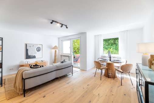 Wohnzimmer - Erdgeschosswohnung in 90482 Nürnberg mit 65m² kaufen