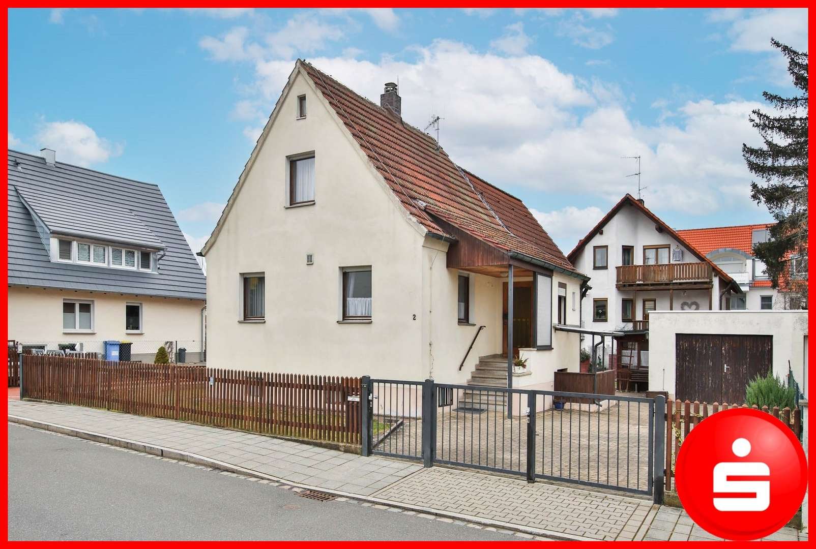 Hausansicht - Straßenseite - Einfamilienhaus in 90475 Nürnberg mit 101m² kaufen