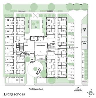 Betreutes Wohnen PLUS Grundriß EG  - Wohnung in 92353 Postbauer-Heng mit 26m² kaufen