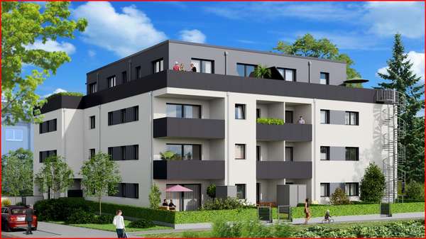 Nord-Ansicht - Erdgeschosswohnung in 90475 Nürnberg mit 61m² kaufen