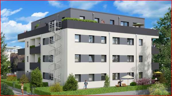 West-Ansicht - Etagenwohnung in 90475 Nürnberg mit 42m² kaufen