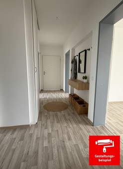 Flur - Einrichtungsbeispiel - Etagenwohnung in 90513 Zirndorf mit 75m² kaufen