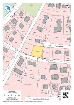 Auszug aus dem Kastasterplan Auszug aus dem Kastasterplan - Grundstück in 90768 Fürth mit 905m² kaufen