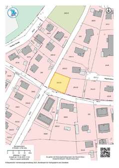 Auszug aus dem Kastasterplan Auszug aus dem Kastasterplan - Grundstück in 90768 Fürth mit 872m² kaufen
