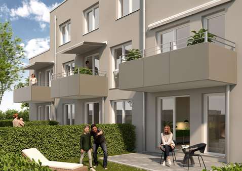 Privatgärten, Terrassen u. Balkone - Etagenwohnung in 90765 Fürth mit 82m² kaufen