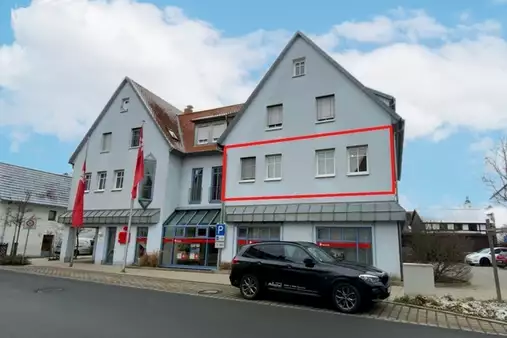 Diespeck / Zentrum – sehr schöne 3-Zi.-ETW mit großem Balkon – Wohnung oder Arztpraxis