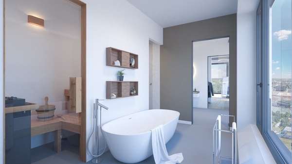 Bad mit Aussicht - Etagenwohnung in 90482 Nürnberg mit 103m² kaufen