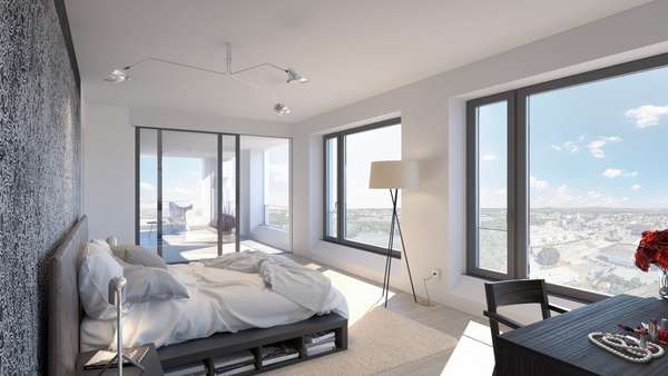 Schlafen mit Aussicht - Penthouse-Wohnung in 90482 Nürnberg mit 247m² kaufen