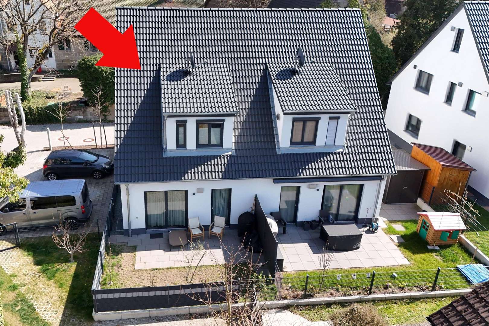 Hausansicht - Doppelhaushälfte in 90542 Eckental mit 113m² kaufen
