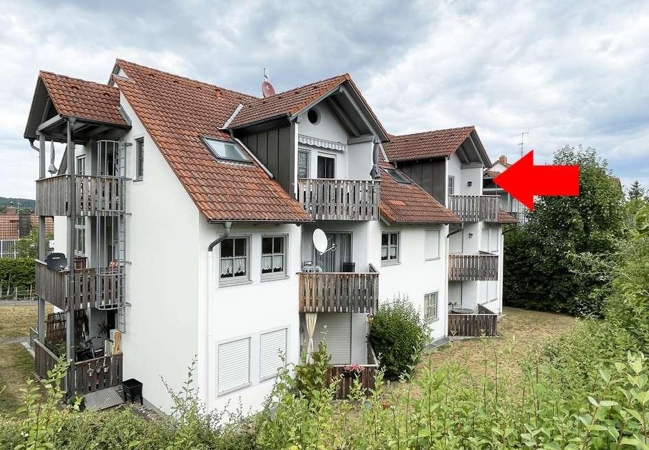 Außenansicht Außenansicht - Dachgeschosswohnung in 91738 Pfofeld mit 75m² kaufen