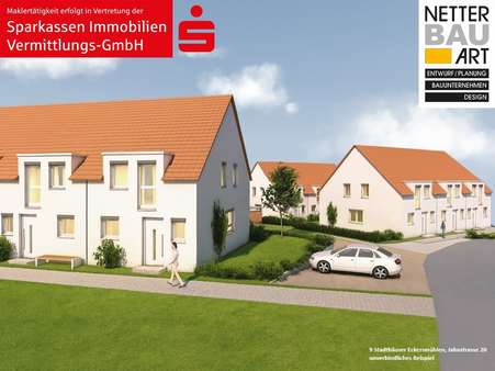 Visualisierung Visualisierung - Reihenmittelhaus in 91154 Roth mit 97m² kaufen