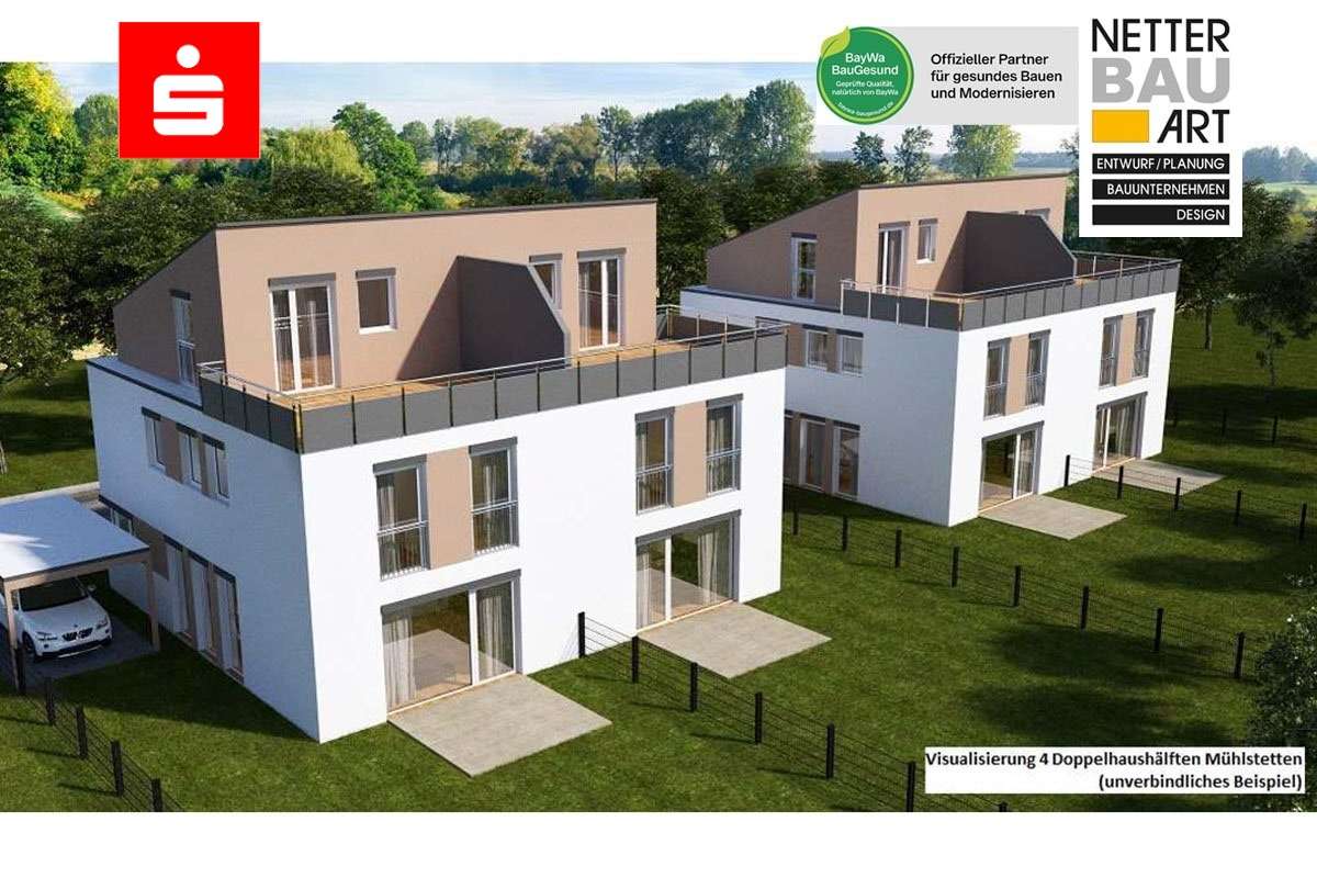 Visualisierung - Doppelhaushälfte in 91187 Röttenbach mit 131m² kaufen