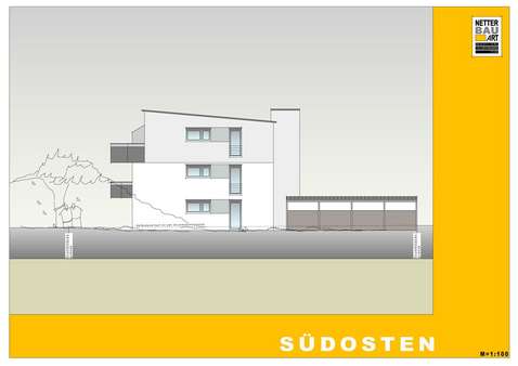 Ansicht Südosten - Erdgeschosswohnung in 91807 Solnhofen mit 82m² kaufen