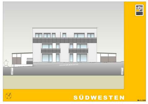 Ansicht Südwesten - Erdgeschosswohnung in 91807 Solnhofen mit 82m² kaufen