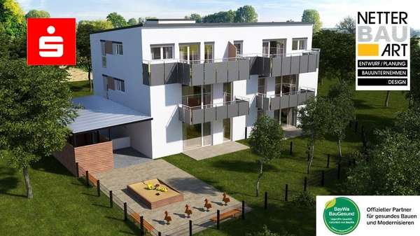 Ansicht Wohnanlage 3D - Erdgeschosswohnung in 91807 Solnhofen mit 82m² kaufen