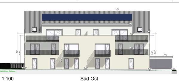 Ansicht Süd-Ost - Etagenwohnung in 91126 Schwabach mit 86m² kaufen