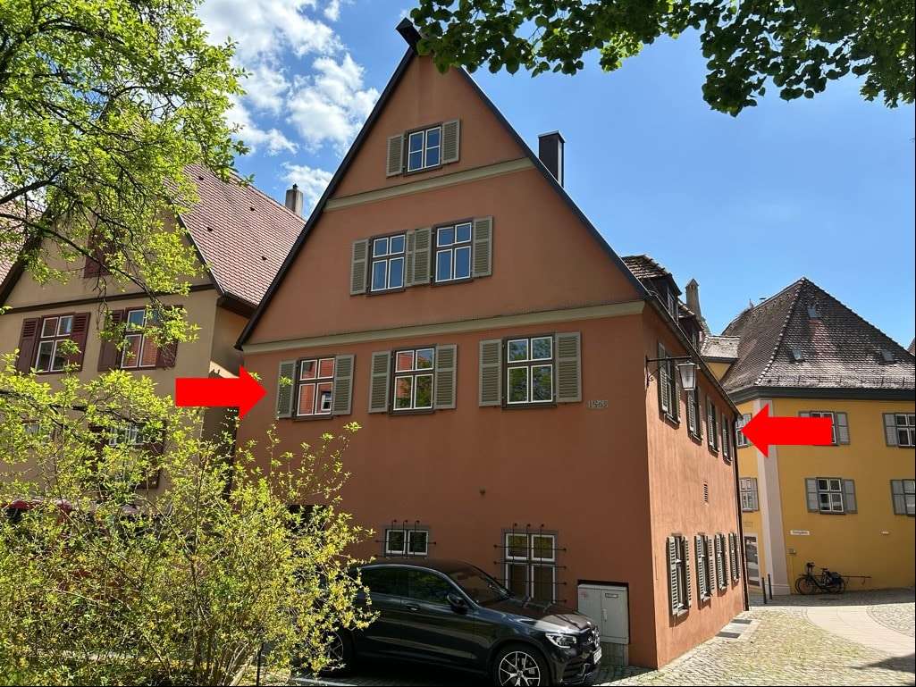 Ansicht des Hauses Ansicht des Hauses - Etagenwohnung in 91550 Dinkelsbühl mit 100m² mieten