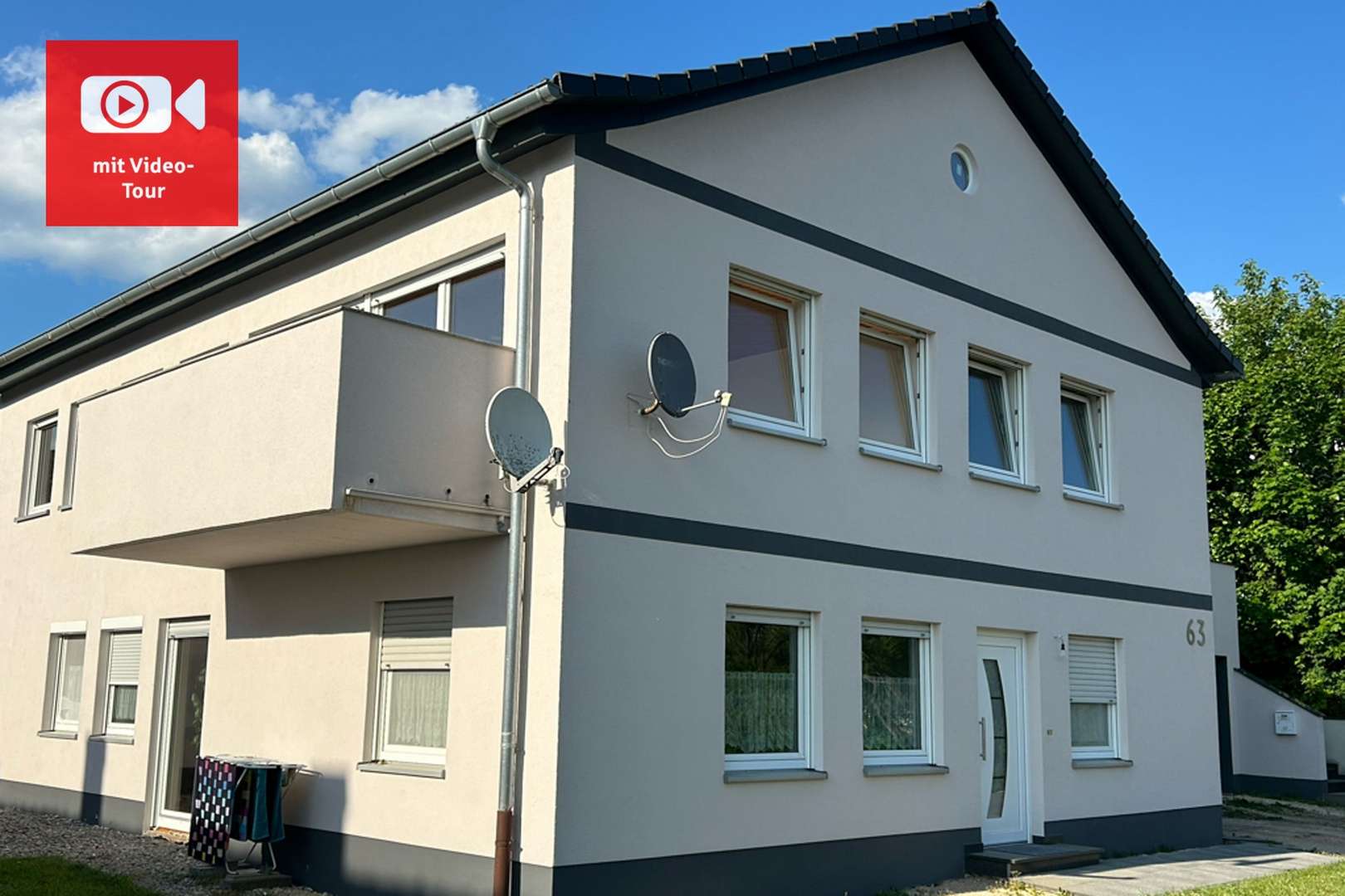 Ansicht Südwest - Zweifamilienhaus in 91550 Dinkelsbühl mit 170m² kaufen