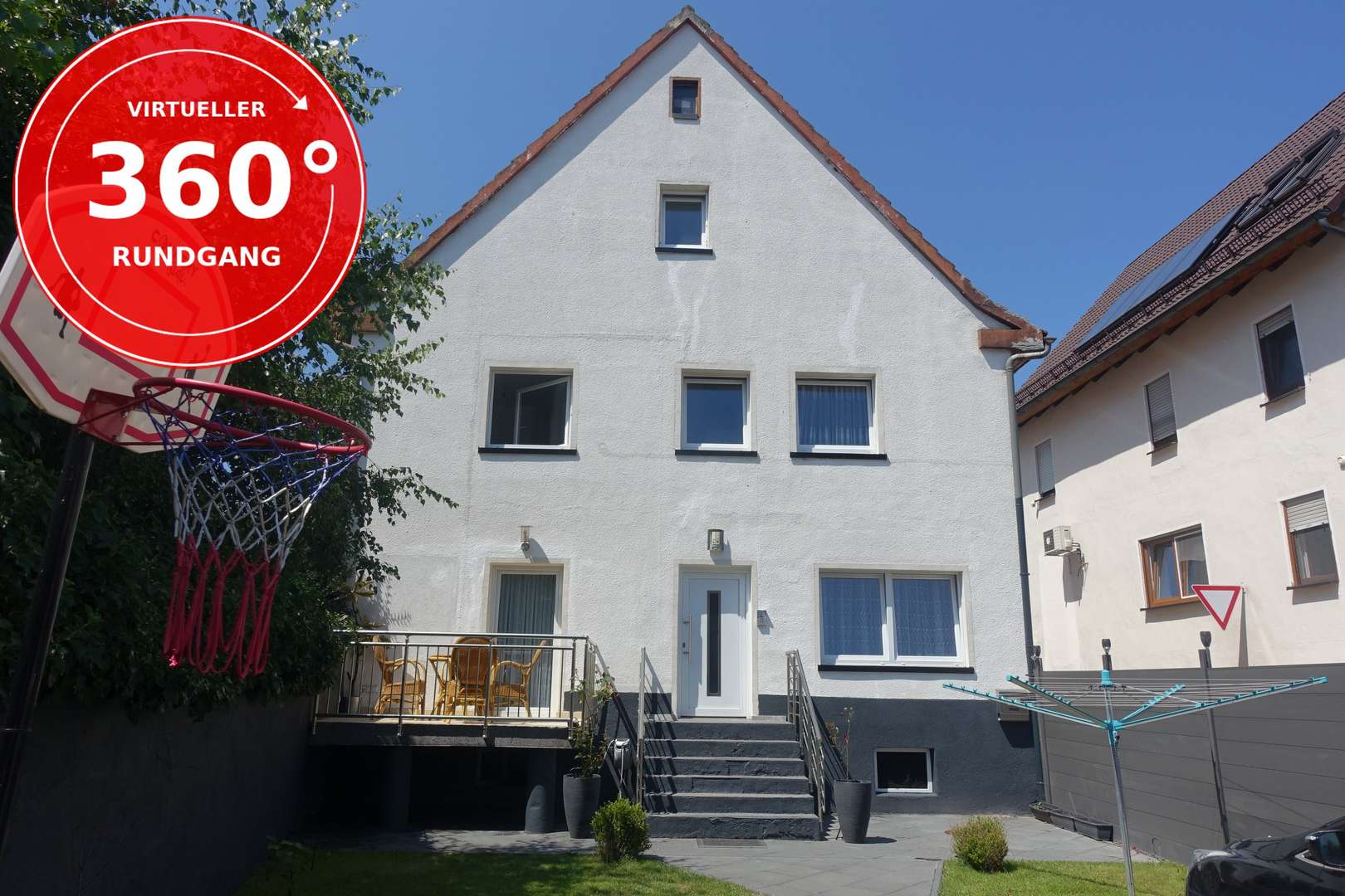 Hausansicht - Zweifamilienhaus in 91586 Lichtenau mit 150m² kaufen