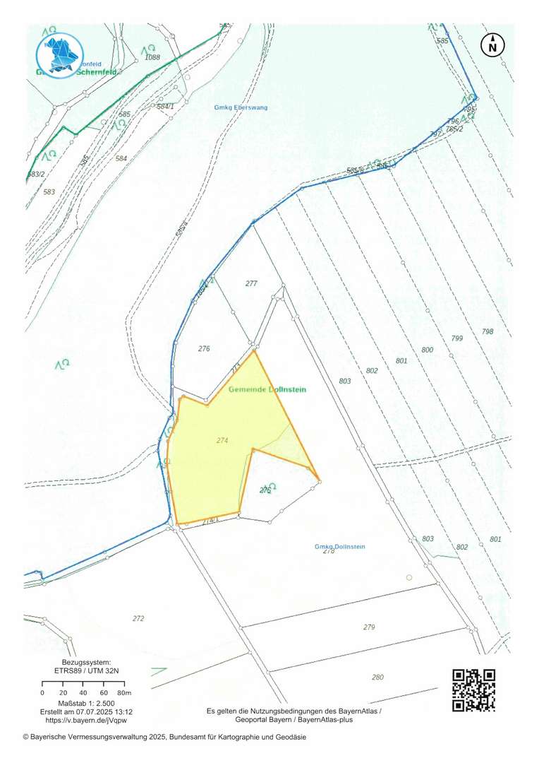Flur-Nr. 274 Flur-Nr. 274 - Sonstige Landwirtschaftsimmobilie in 91795 Dollnstein mit 0m² kaufen