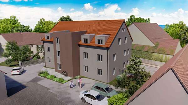 Barrierefreies Wohnen mit Aufzug vom Keller- bis ins Dachgeschoss - Souterrain-Wohnung in 91747 Westheim mit 91m² als Kapitalanlage kaufen