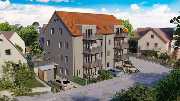 Sichern Sie sich eine der sieben modernen und barrierefreien Wohnungen! - Souterrain-Wohnung in 91747 Westheim mit 91m² als Kapitalanlage kaufen